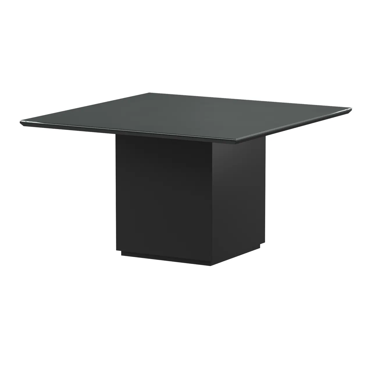 MESA DE JANTAR 1,35 M X 1,35 M FLOAT - PRETO/PRETO - Foto 2