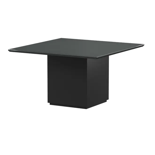 MESA DE JANTAR 1,35 M X 1,35 M FLOAT - PRETO/PRETO - Foto 2