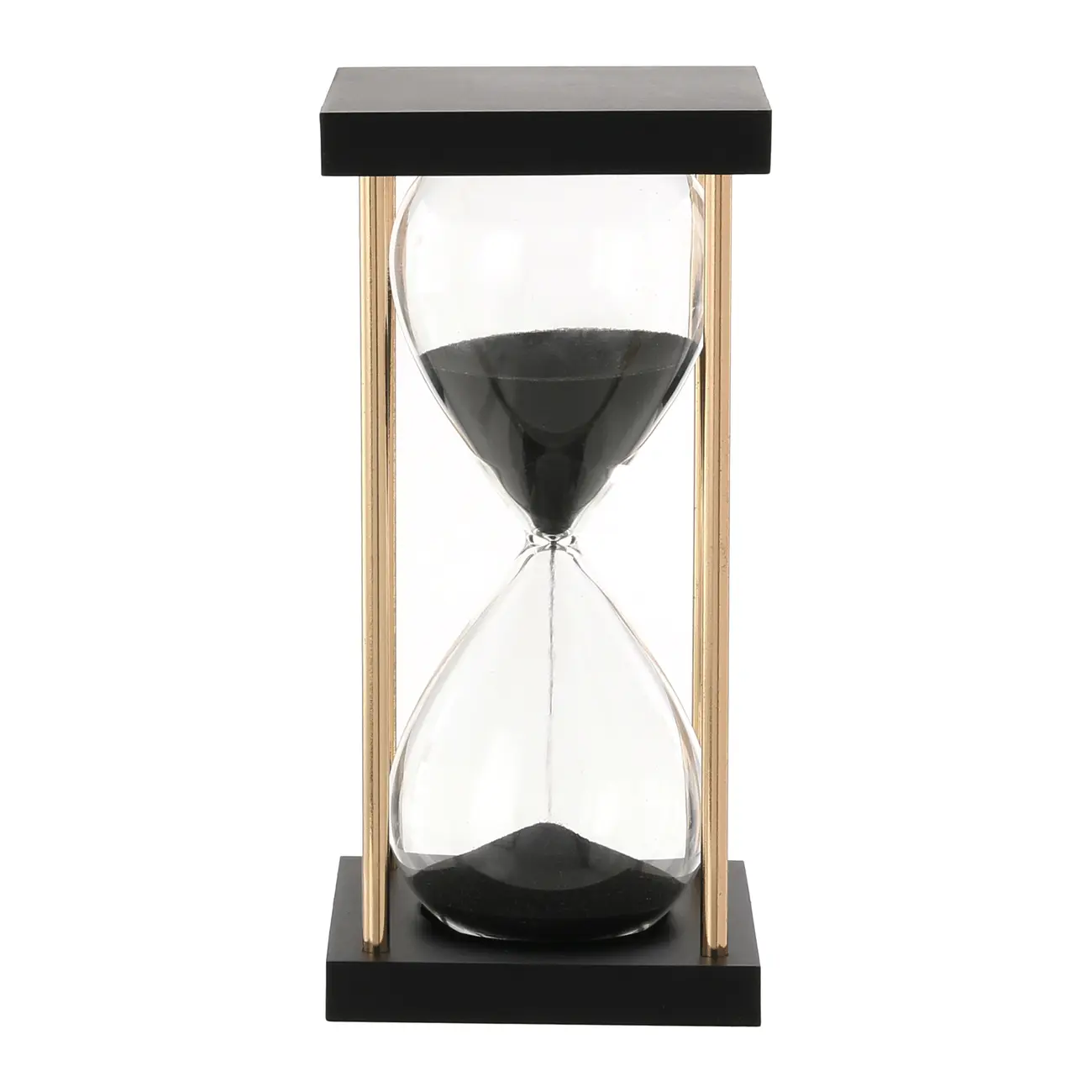 AMPULHETA 17 CM CELINO - PRETO/OURO - Foto 1