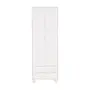 BRANCO/PINUS NATURAL - GUARDA-ROUPA INFANTIL 2 PORTAS/2 GAVETAS SWEET