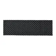 CAMINHO DE MESA 45 CM X 1,42 M CAVEIRA - PRETO/BRANCO - Foto 1