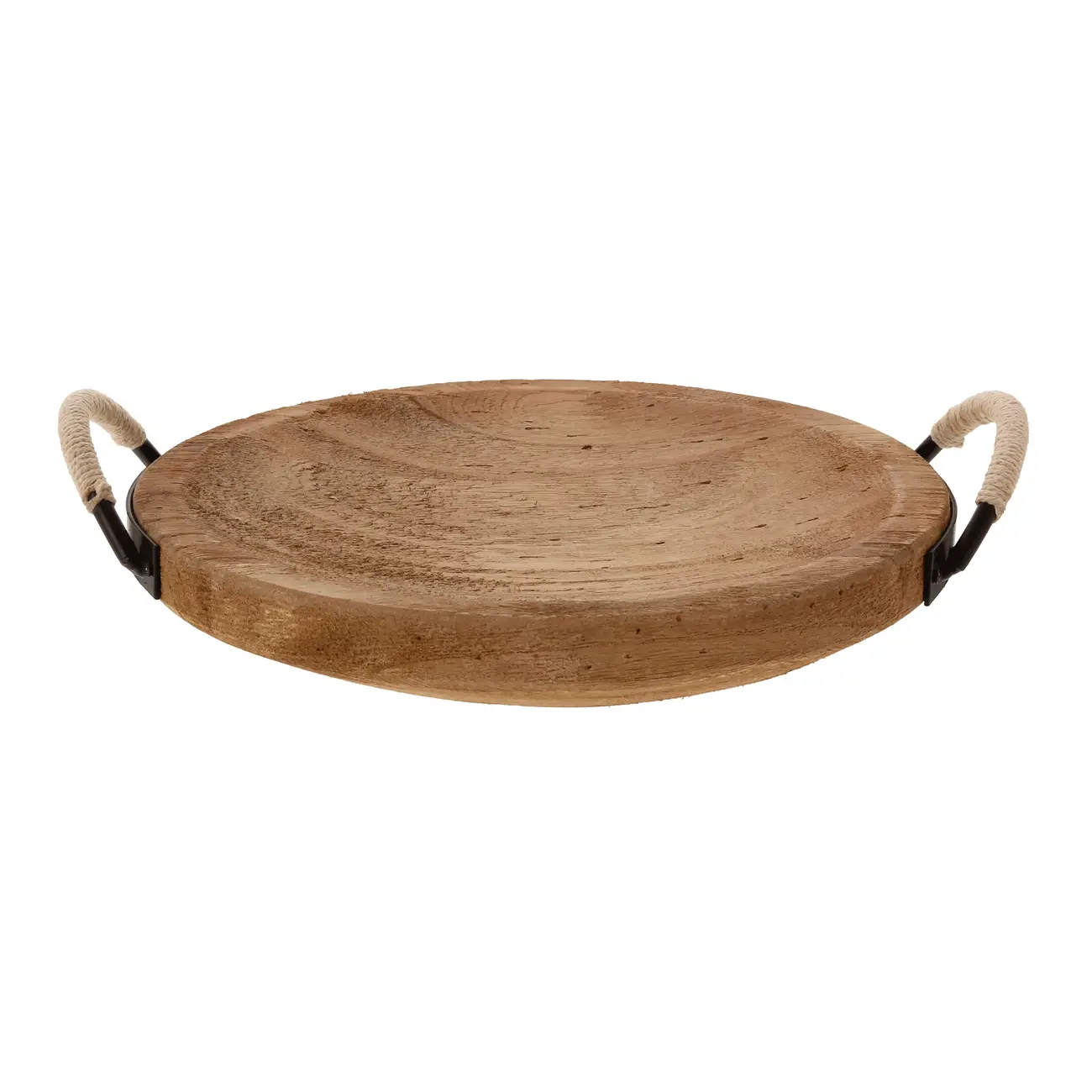 CENTRO DE MESA 35 CM MARAÚ - PAULOWNIA/BRANCO - Foto 1