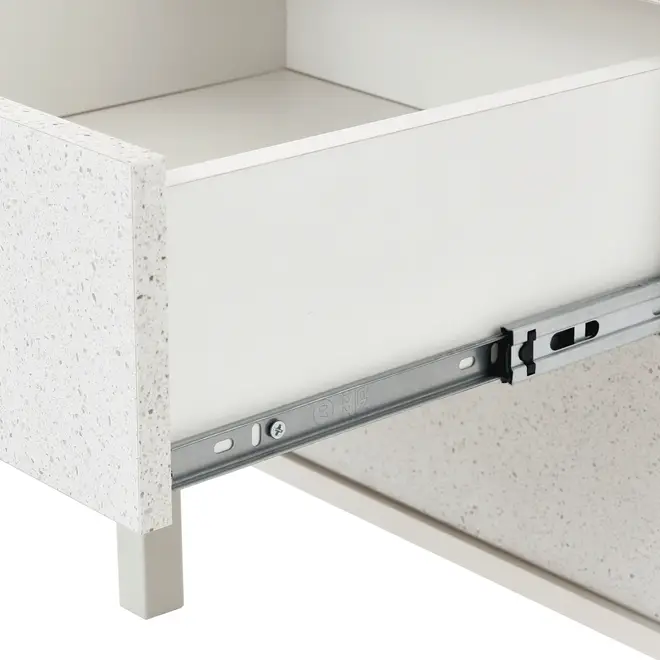 GAVETEIRO PARA ESCRITÓRIO 3 GAVETAS SLEEK - BRANCO/GRANILITE - Foto 10