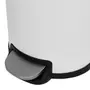LIXEIRA COM PEDAL 40 L GIBBOUS - BRANCO BRILHANTE/INOX - Foto 12
