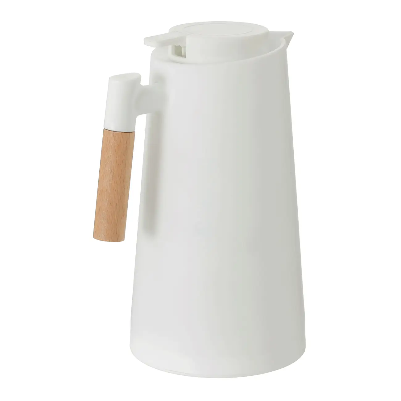 GARRAFA TÉRMICA 1 L KOFF - BRANCO/MADEIRA - Foto 4