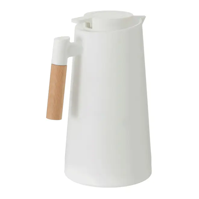 GARRAFA TÉRMICA 1 L KOFF - BRANCO/MADEIRA - Foto 4
