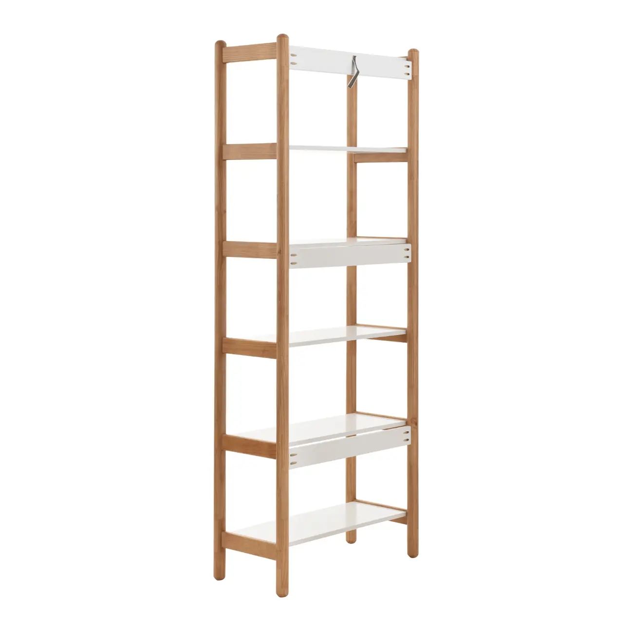 ESTANTE 85 CM X 2,18 M CAULE - AMÊNDOA/BRANCO - Foto 4
