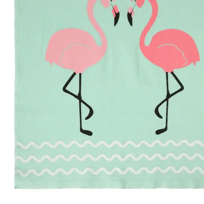 PANO DE PRATO FLAMIN-GO - MENTA/FLAMINGO - Foto 11
