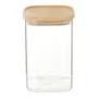 POTE 1,1 L BAMBOO BORUS QUADRADO - INCOLOR/BAMBU - Foto 1