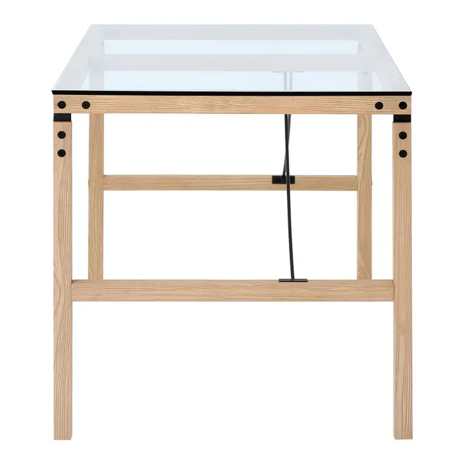 MESA 1,30 M X 75 CM PONTES - OAK FEEL/GRAFITE SATIN - Foto 4