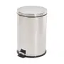 LIXEIRA COM PEDAL 12 L MALDEN - INOX/PRETO - Foto 2