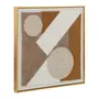 QUADRO 60 CM X 60 CM GEOMETRIC FABRIC - OURO/DOURO - Foto 2