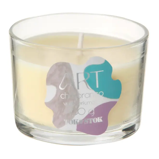 VELA PERFUMADA POTE CHÁ BRANCO ART - CORES CALEIDOCOLOR - Foto 1