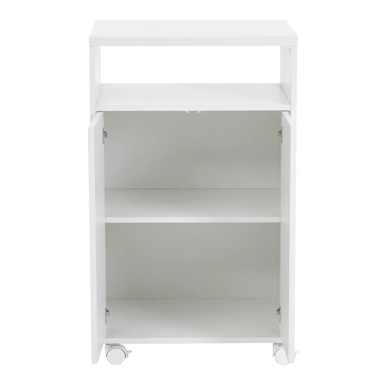 CARRINHO 2 PORTAS 55 CM X 42 CM PRÁTICA - BRANCO - Foto 3
