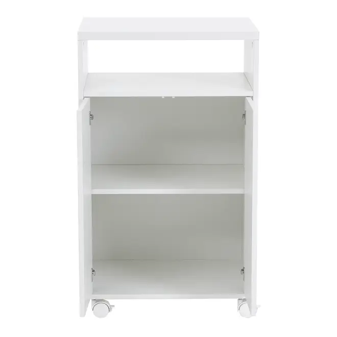 CARRINHO 2 PORTAS 55 CM X 42 CM PRÁTICA - BRANCO - Foto 3