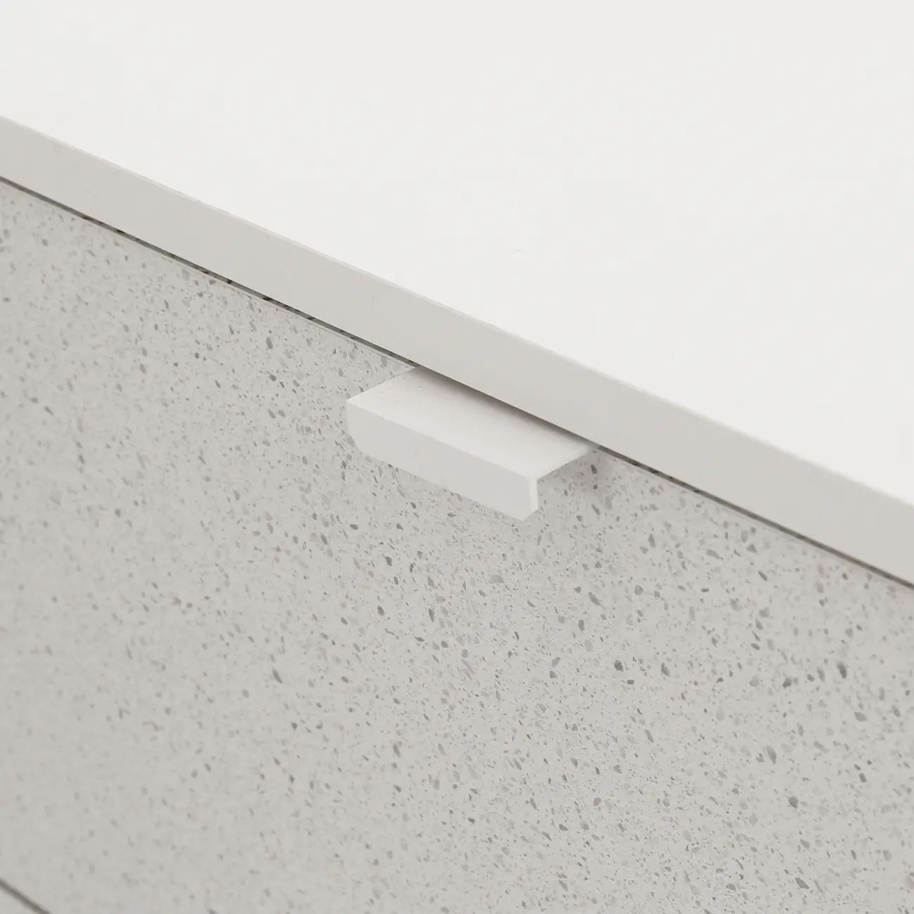 CÔMODA 6 GAVETAS 1,50 M X 42 CM SLEEK - BRANCO/GRANILITE - Foto 8