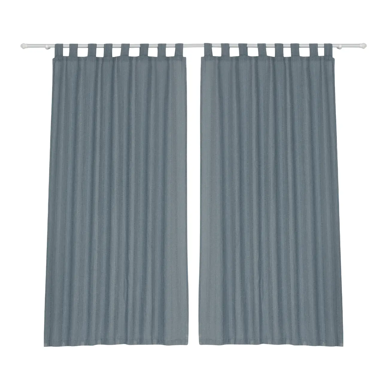 CORTINA 2 PEÇAS 1,30 M X 2,30 M FOULARD - GRIS BRULÉ - Foto 1