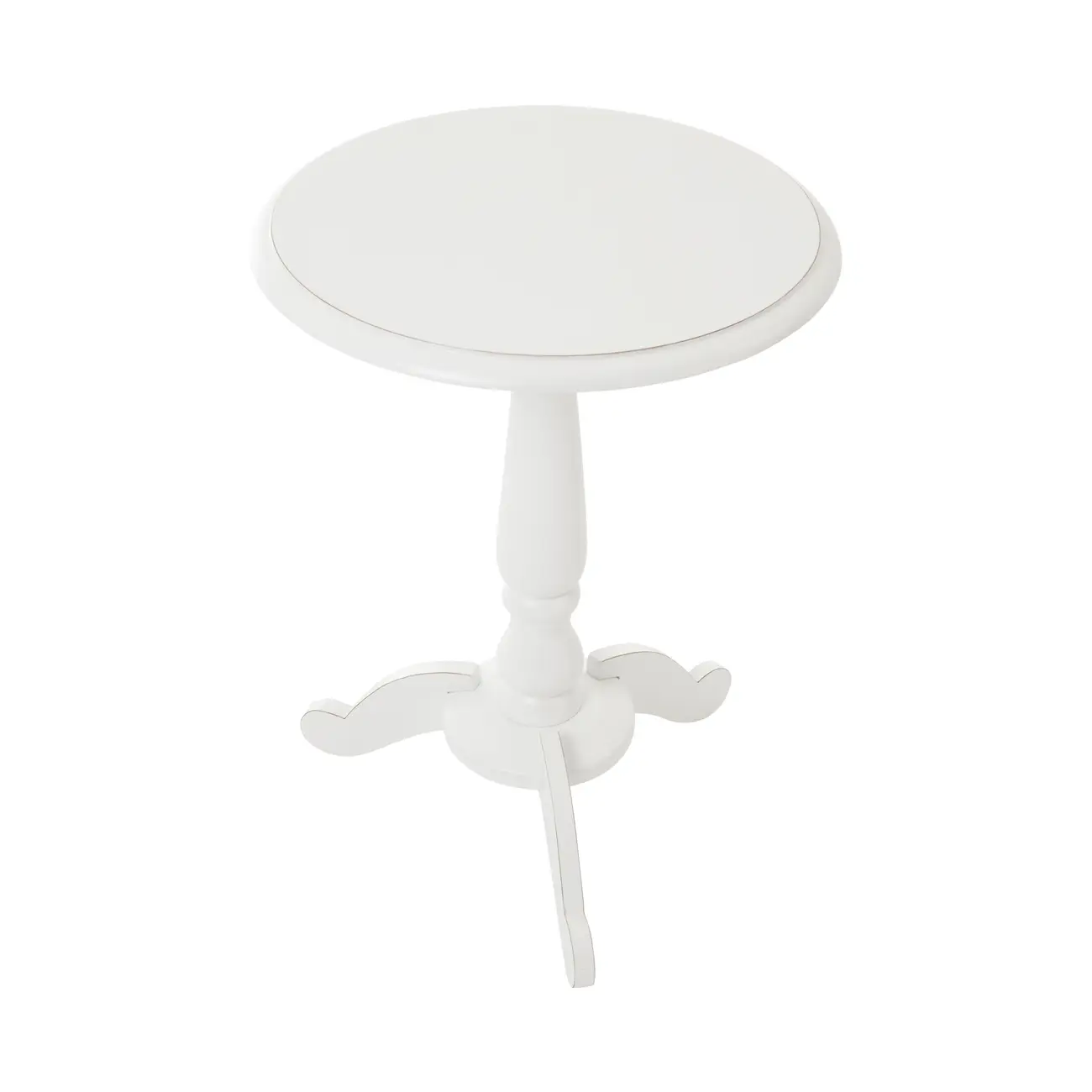 MESA LATERAL REDONDA 45 CM PILLIER - BRANCO PROVENCE - Foto 2