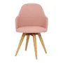 CADEIRA DE JANTAR GIRATÓRIA KLOE - TAUARI/QUARTZO ROSA - Foto 4