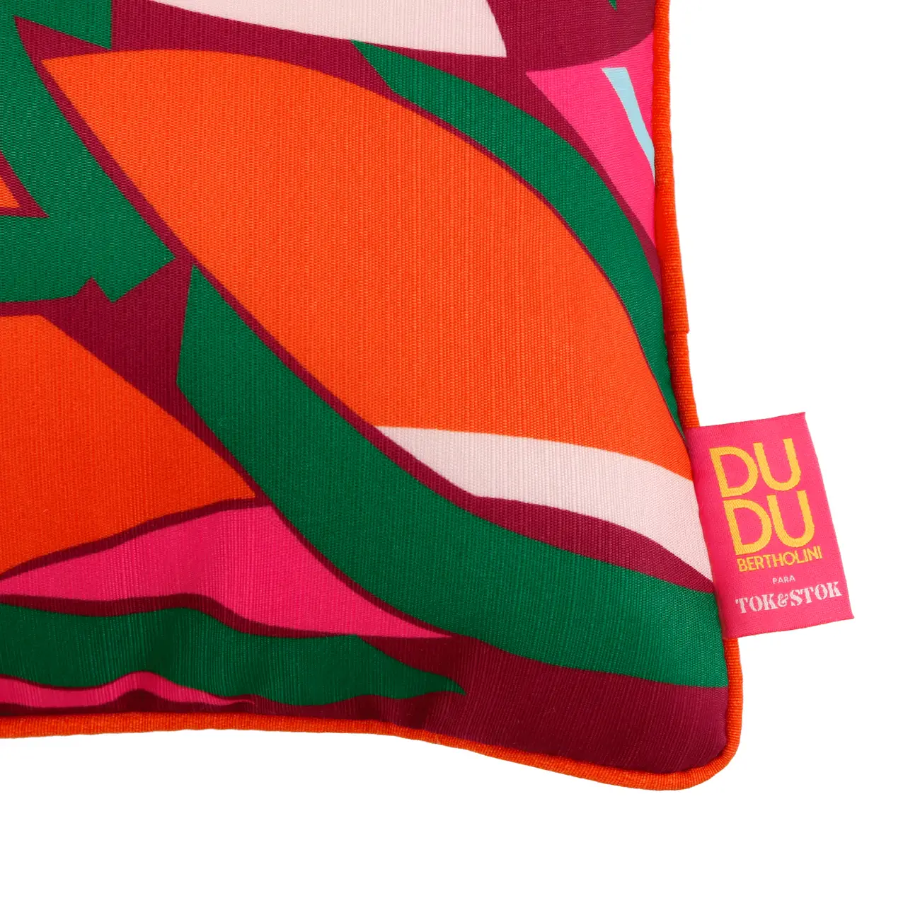 ALMOFADA 50 CM X 32 CM VIBRA VERÃO CACAU - LARANJA/AÇAY - Foto 5