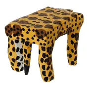 BANCO DECORATIVO PINTADA FILHOTE - AMARELO/PRETO - Foto 7