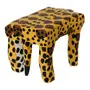 BANCO DECORATIVO PINTADA FILHOTE - AMARELO/PRETO - Foto 7