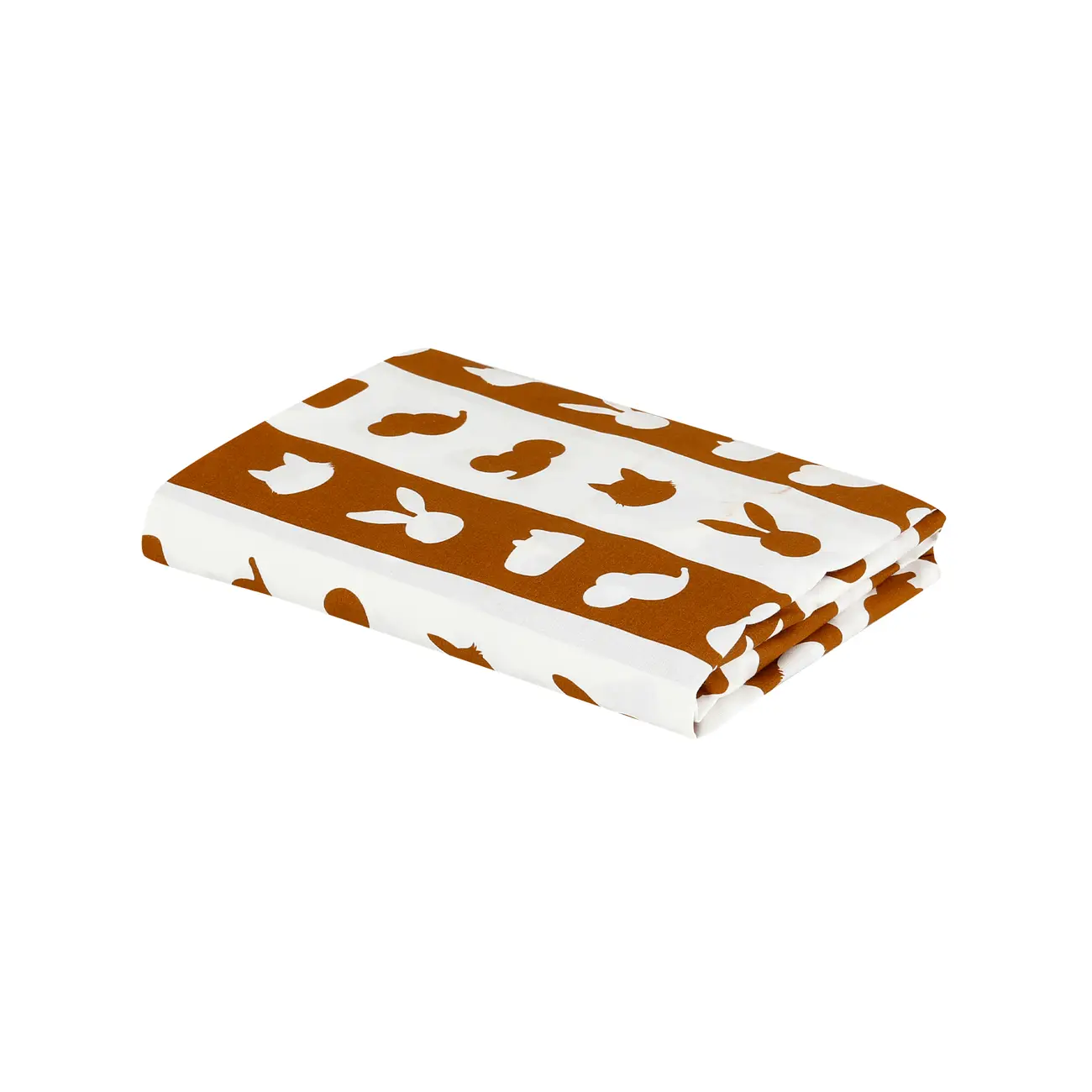 LENÇOL COM ELÁSTICO JÚNIOR INFANTIL 78 CM X 1,62 M X 18 CM FEIRA DOS BICHOS - OFF WHITE/CASCA DE URUCUM - Foto 2