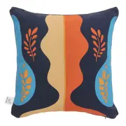 ALMOFADA 43 CM X 43 CM MULHER PÁSSARO - TERRACOTA/MULTICOR - Foto 2