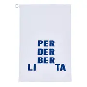 PANO DE PRATO TUDO OU TUDO LIBERTA - BRANCO/AZUL COBALTO - Foto 1