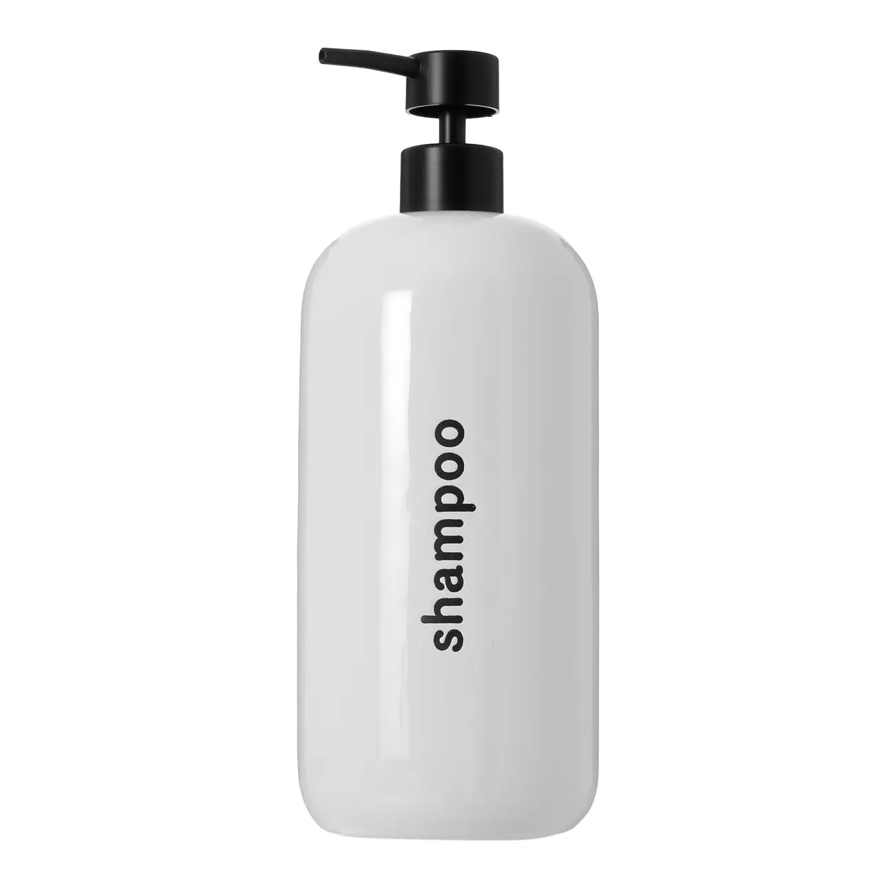 PORTA-SHAMPOO 1 L DAILY CARE - BRANCO/PRETO - Foto 1