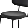 CADEIRA DE JANTAR DAISY - PRETO/PRETO - Foto 7