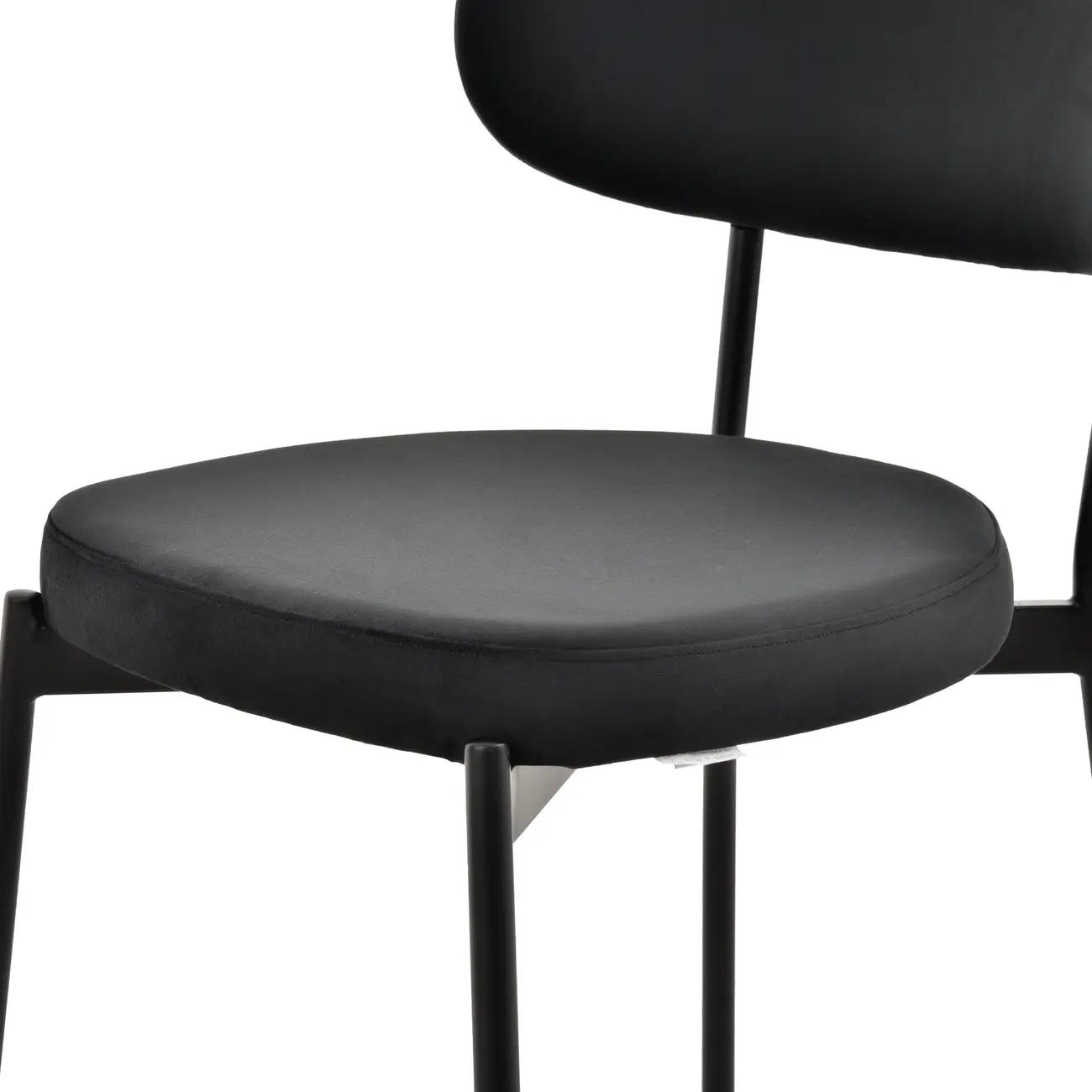CADEIRA DE JANTAR DAISY - PRETO/PRETO - Foto 7
