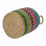CESTO 35 CM X 24 CM X 24 CM BOLGATANGA - NOZ MOSCADA/MULTICOR - Foto 5