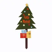 PLACA DECORATIVA ÁRVORE SANTA ROCKS - MUSGO/MULTICOR - Foto 1