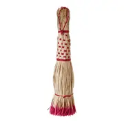 VASSOURA DECORATIVA ACARI - FIBRA CLARA/ROSA - Foto 1