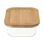 POTE HERMÉTICO 500 ML BAMBU - INCOLOR/BAMBU - Foto 1