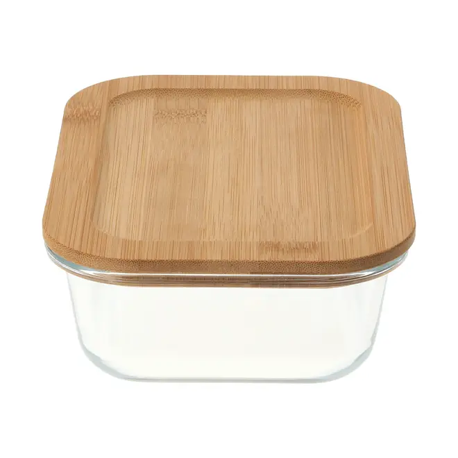 POTE HERMÉTICO 500 ML BAMBU - INCOLOR/BAMBU - Foto 1