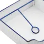 PORTA-GUARDANAPO ZAZA - BRANCO/AZUL - Foto 3