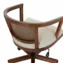 CADEIRA HOME OFFICE COM PALHINHA ATENA - NOZES/BEGE - Foto 8