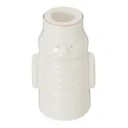 CASTIÇAL SOLDADINHO VILAREJO NOEL 10 CM - CREAM/OURO - Foto 2