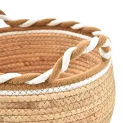 CESTO 32 CM X 19 CM PIRANGY - FIBRA CLARA/CANELA DO CEILÃO - Foto 5