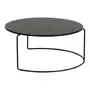 MESA DE CENTRO CONJUNTO COM 2 PEÇAS LOOP - PRETO/PRETO - Foto 6