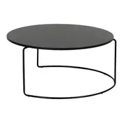 MESA DE CENTRO CONJUNTO COM 2 PEÇAS LOOP - PRETO/PRETO - Foto 6