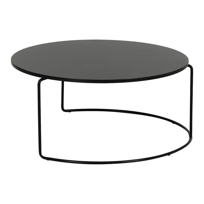 MESA DE CENTRO CONJUNTO COM 2 PEÇAS LOOP - PRETO/PRETO - Foto 6