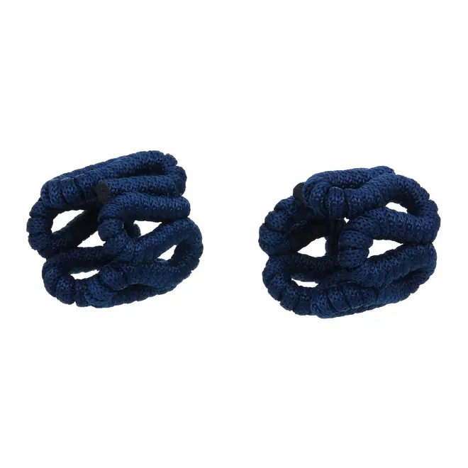 ARGOLA PARA GUARDANAPO CONJUNTO COM 2 PEÇAS ARABESCO - AZUL ESCURO - Foto 7
