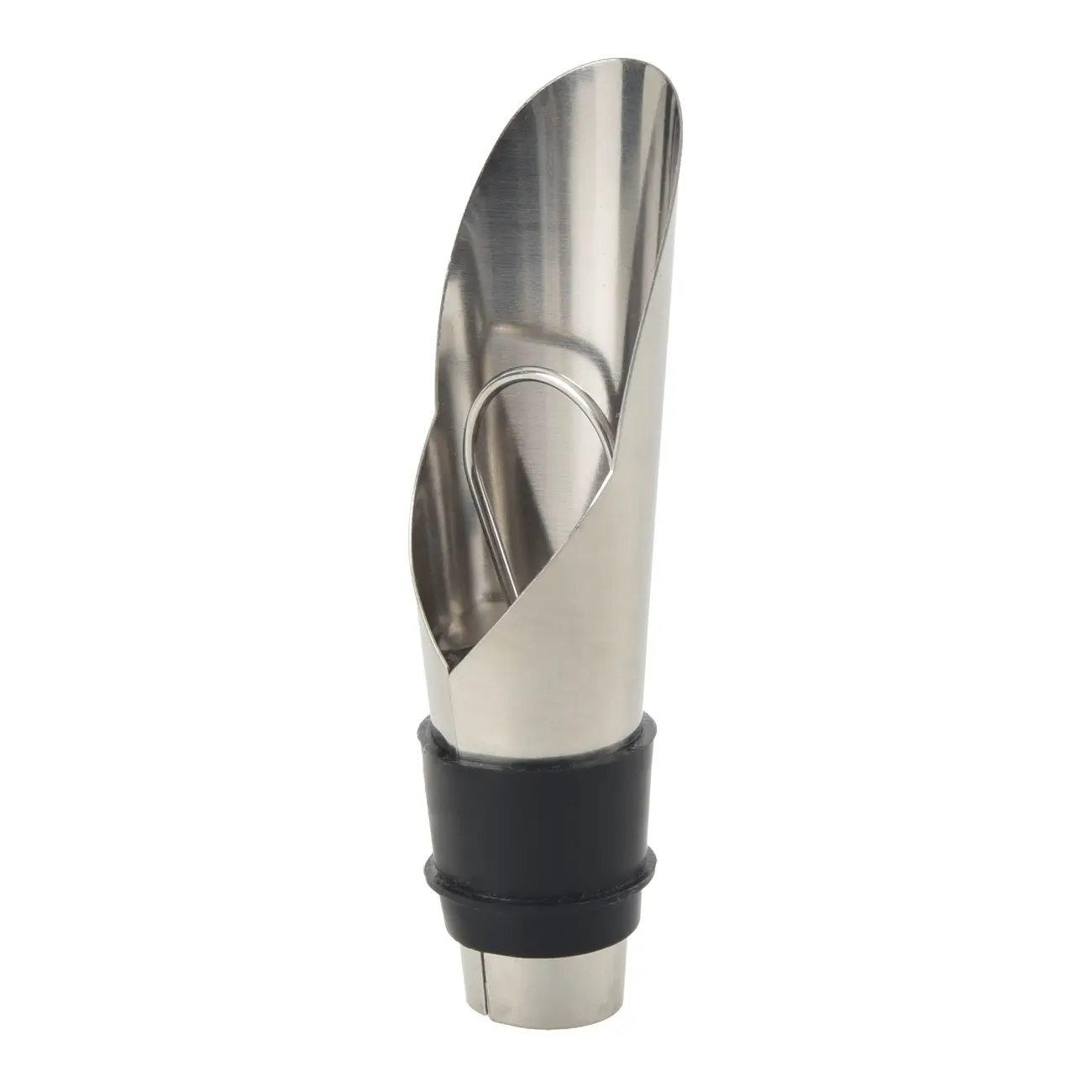 TAMPA BICO GARRAFA PIPE - INOX/PRETO - Foto 3