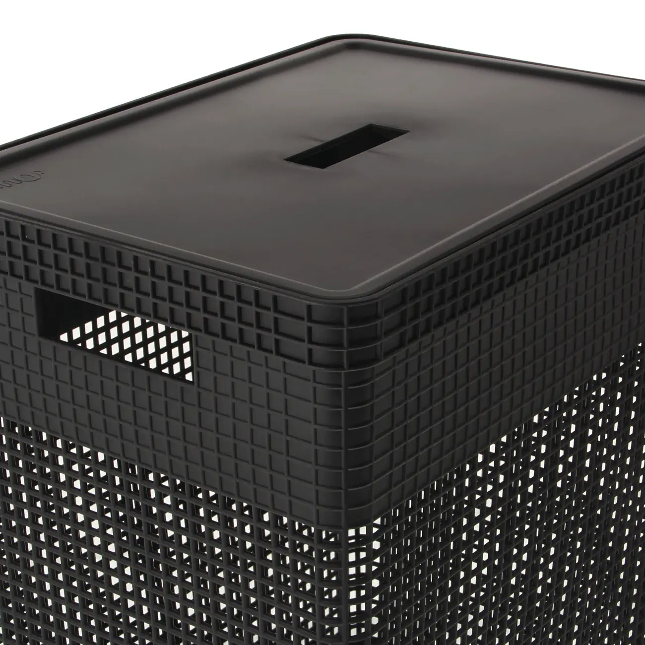 CESTO PARA ROUPAS GRID - PRETO - Foto 5