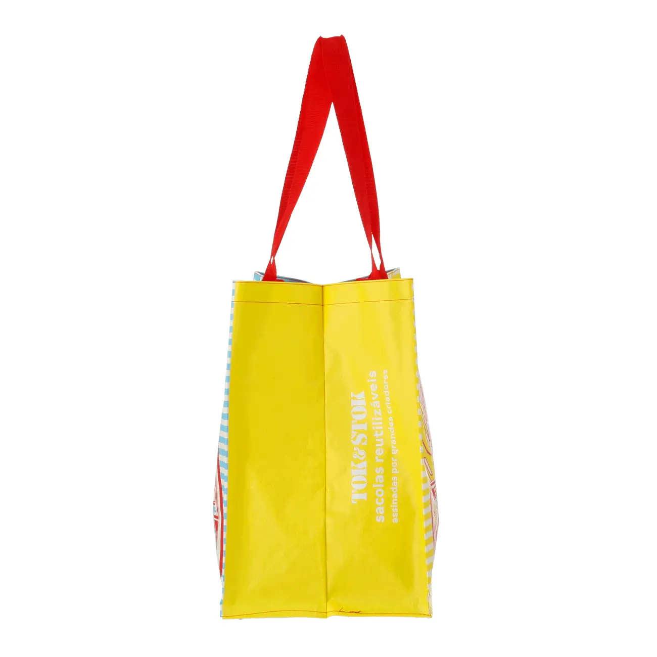 SACOLA REUTILIZÁVEL VOADOR VERÃO CLUBE - AZUL CLARO/AMARELO - Foto 7