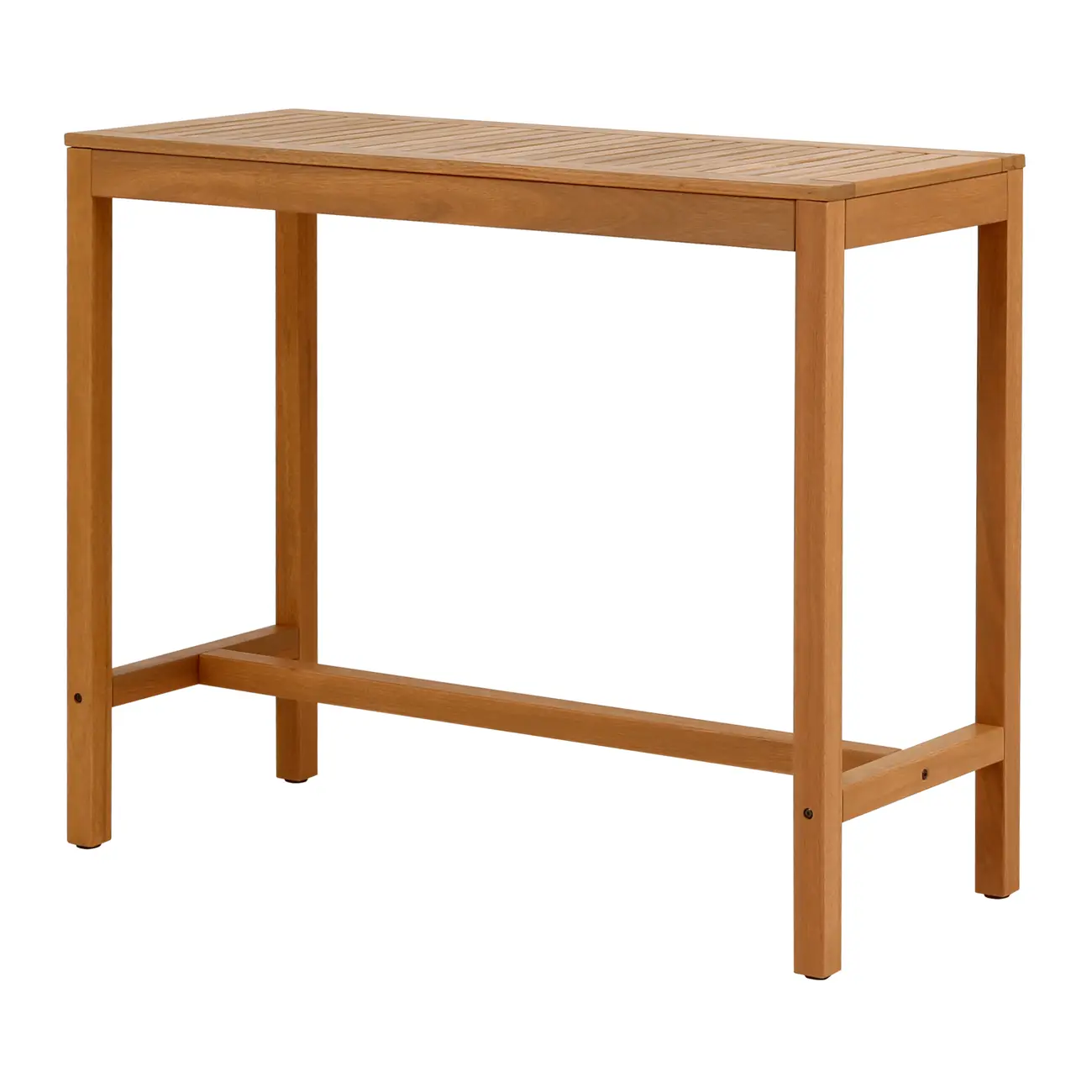 MESA ALTA/APARADOR PARA ÁREA EXTERNA 1,20 M X 50 CM PIPA - CASTANHA DE CAJU - Foto 2