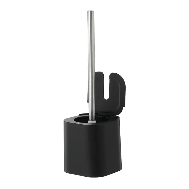 ESCOVA PARA BANHEIRO ZICHY - PRETO/INOX - Foto 3